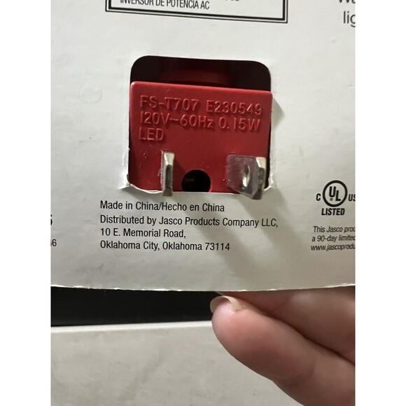 Vintage Jasco Holiday Christmas Penguins LED Nightlight NOS - Picture 7 of 9